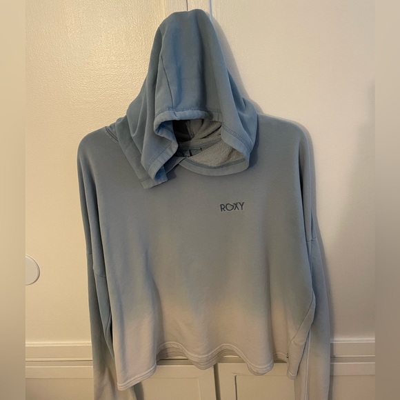 Roxy Women's Soft Blue Ombre Hoodie Sweatshirt - Picture 11 of 11